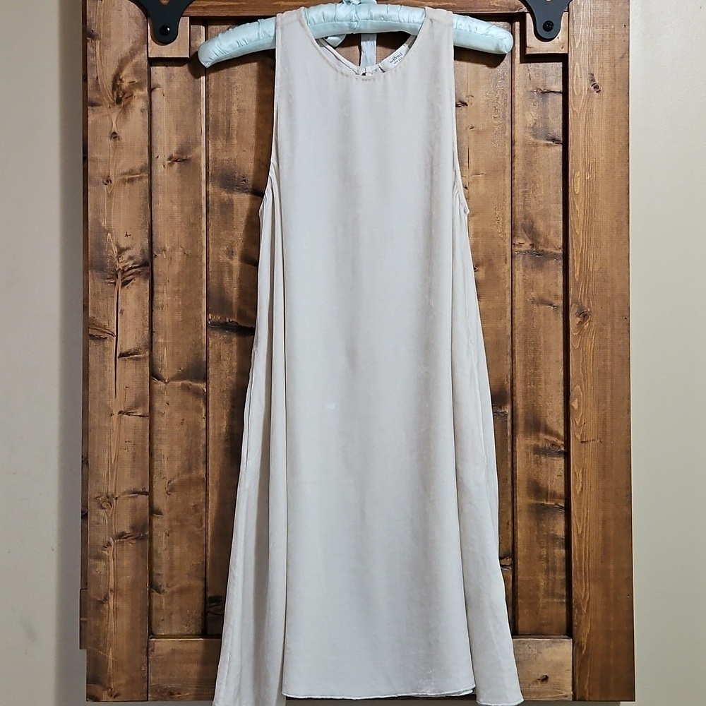 Wilfred Blush Pink Rayon Silk Sleeveless A-line Trompette Dress Size XXS